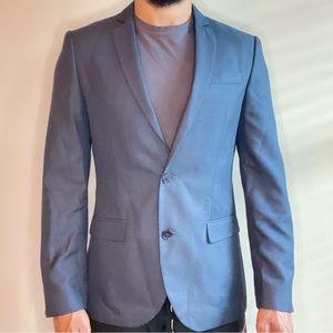 River Island Suit Jacket, Color: Blue, Size 40 R